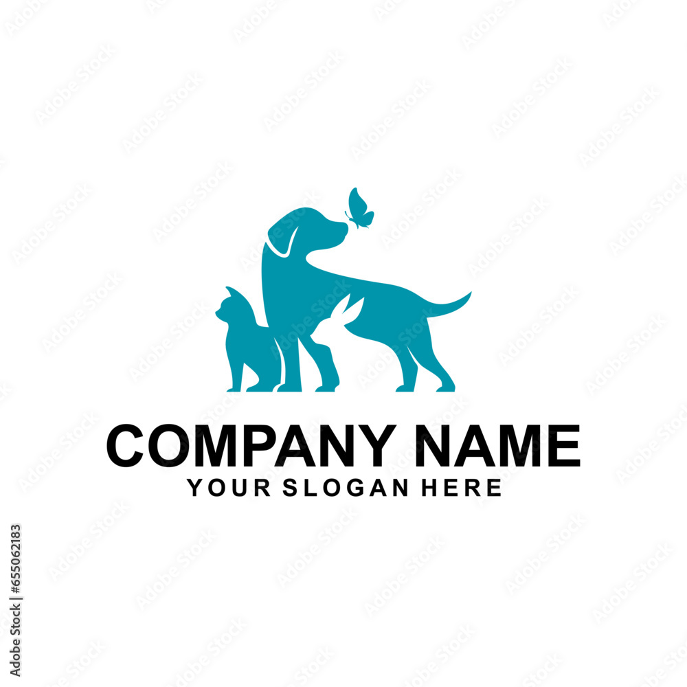 animals care logo vector company