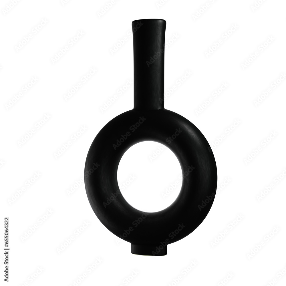 3D illustration, 3D rendering close-up of Artisanal Pottery Vase Cut away isolated mockup 3D illustration, 3D rendering close-up of Artisanal Pottery Vase Cut away isolated mockup