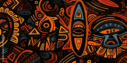 african tribal pattern background