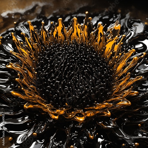 Chromatic Rhapsody: AI-Crafted Ferrofluid Masterpiece