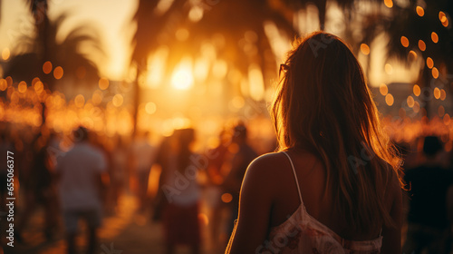 sunset in the city HD 8K wallpaper Stock Photographic Image