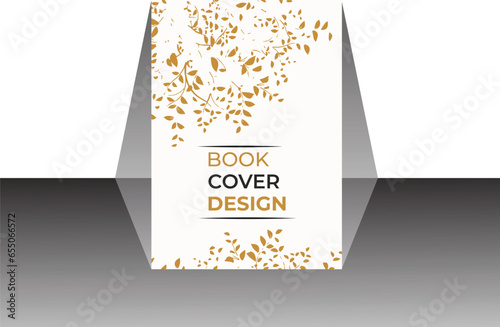 Vector book cover and back cover design