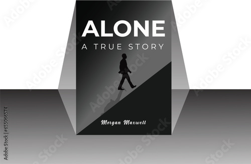 Vector book cover and back cover design