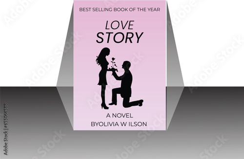 Vector book cover and back cover design