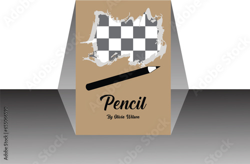 Vector book cover and back cover design