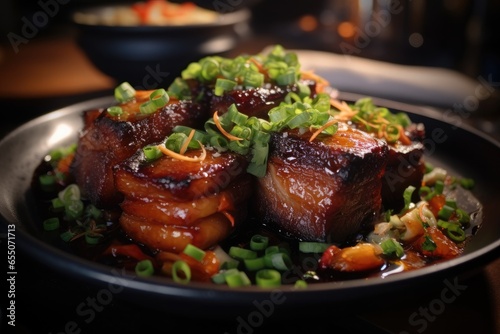 The delicious Braised pork belly.