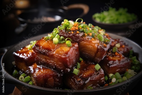 The delicious Braised pork belly.