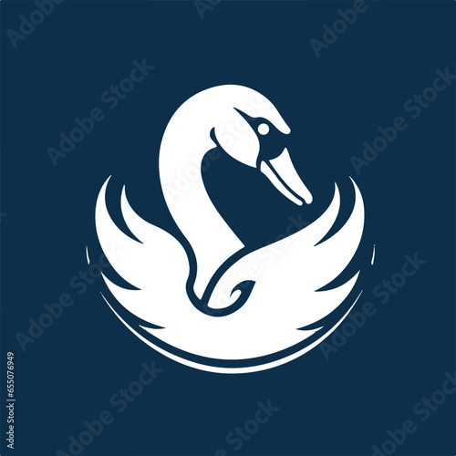 esport swan badge icon logo	