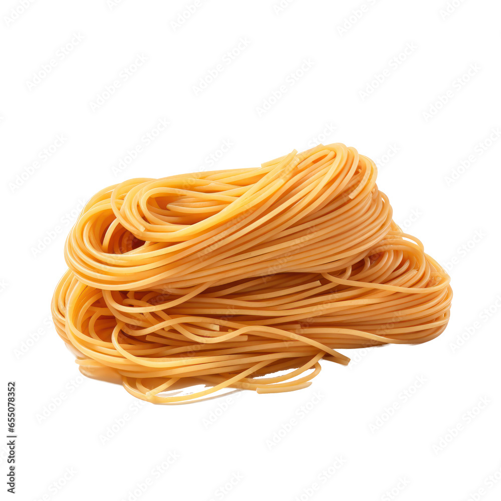 Spaghetti isolated on transparent background 
