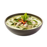 Bowl of Thai green curry 