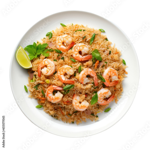 Fried rice isolated on transparent background,Transparency 