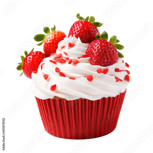 Strawberry cup cake 