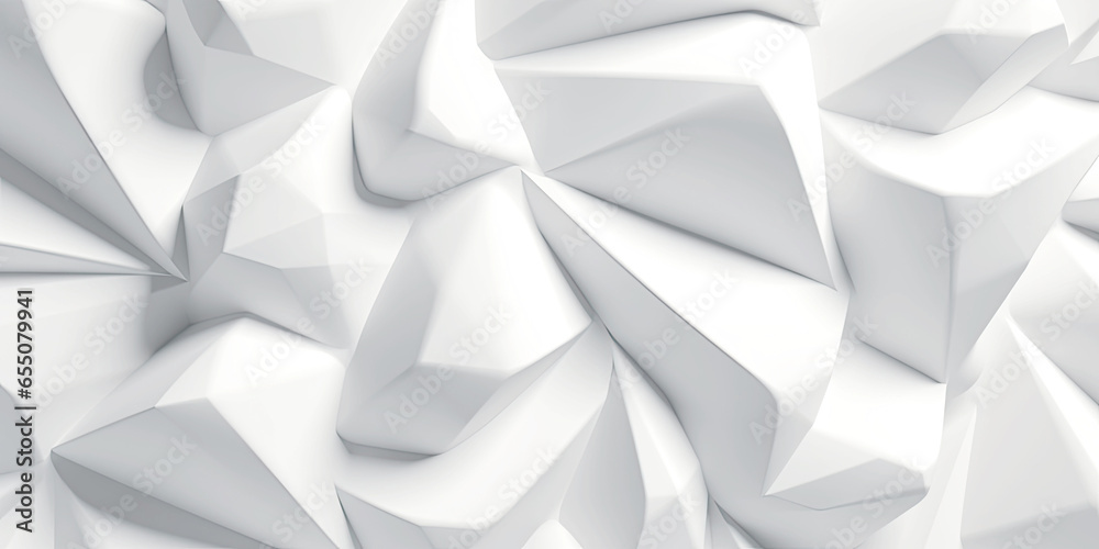 Abstract 3d white background, geometric pattern texture. Generative AI Abstract 3d white background, geometric pattern texture. Generative AI