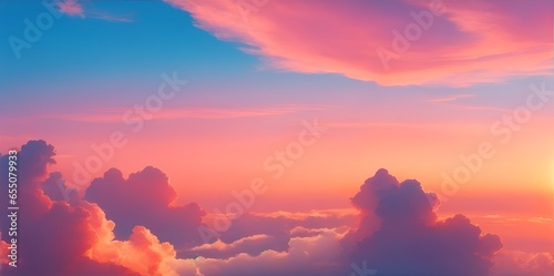 sunset in the sky wallpaper