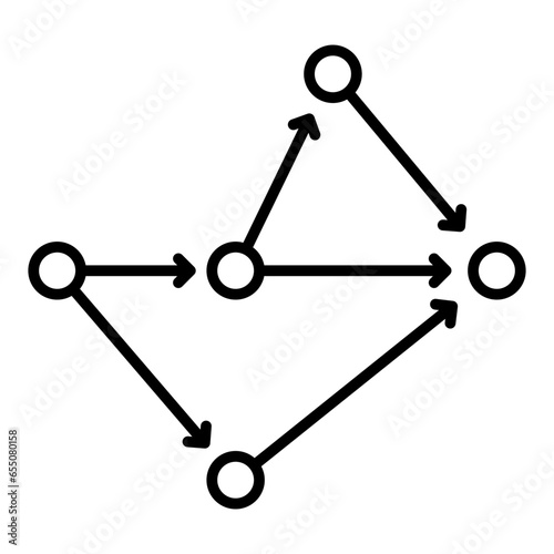 Critical path icon