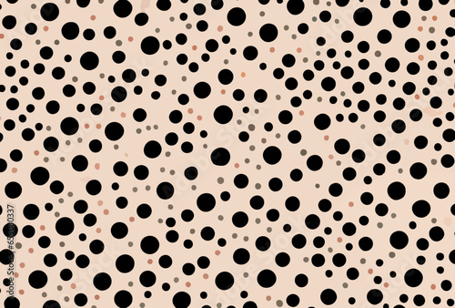 Polka Dot Circles - Classic Black Dots Circles Pattern