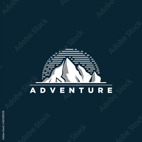 advecture mountain vector photo