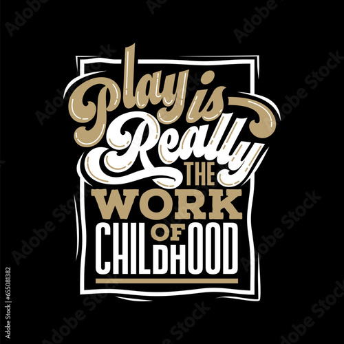 typography text play is really the work
