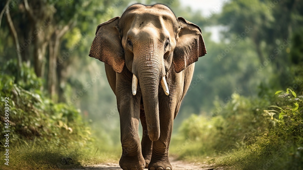 The elephant is the world's largest living land mammal. 