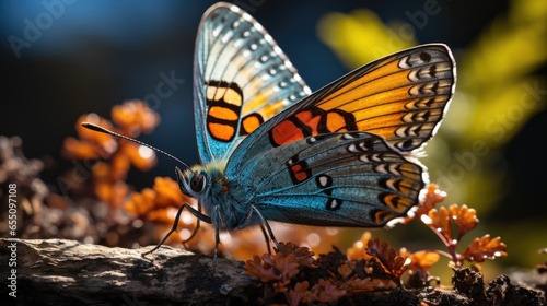 Butterfly, Macro shot , Color Gradient, Background HD