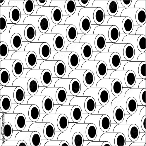 Geometric texture with round protruding cylinders with holes.