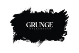 Black color grunge brus stroke with White color background