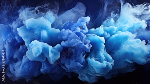 Cobalt Smoke , Macro shot , Color Gradient, Background HD