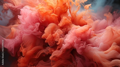 Coral Smoke, Macro shot , Color Gradient, Background HD © Alex Cuong