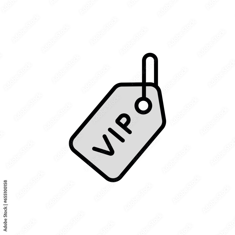Vip icon design with white background stock illustration Vip icon design with white background stock illustration