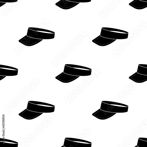 Visor Icon Seamless Pattern, Vizor Icon, Direct Sun Light, Brightness Protector For Eye