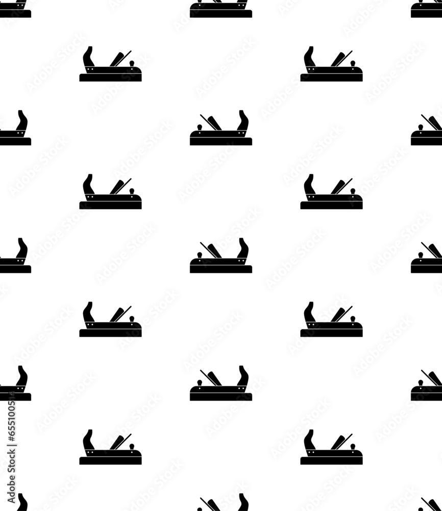 Wood Planer Icon Seamless Pattern, Wood Surface Planer Tool Icon Wood Planer Icon Seamless Pattern, Wood Surface Planer Tool Icon