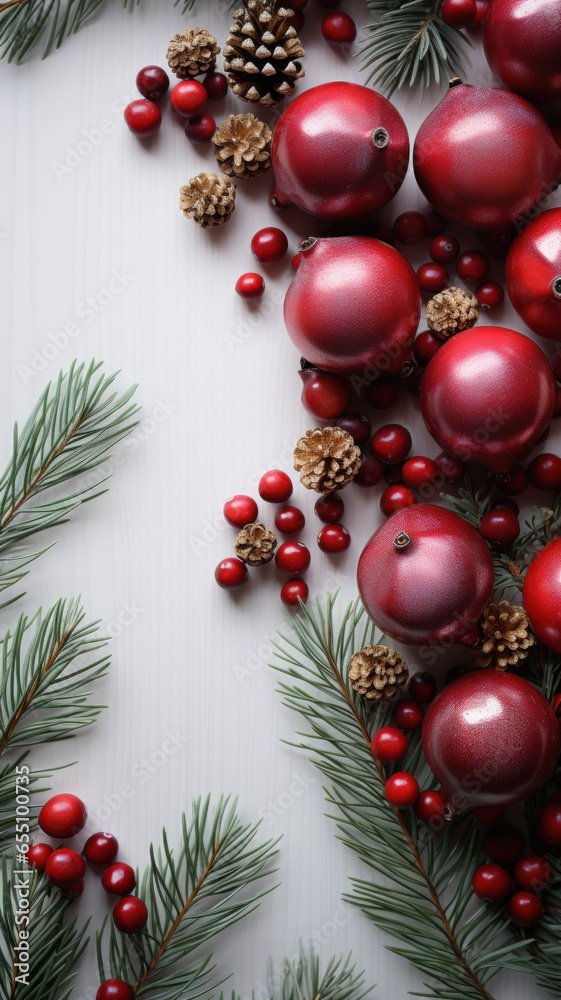 Christmas Greeting Card Mockup on White Background, Generative AI Christmas Greeting Card Mockup on White Background, Generative AI