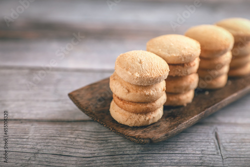 Indian traditional vanilla flavored biscuits