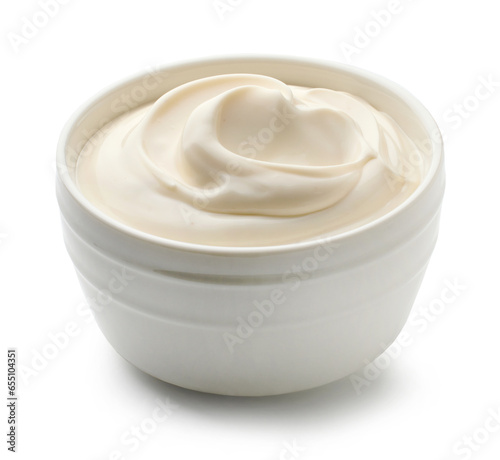 bowl of mayonnaise