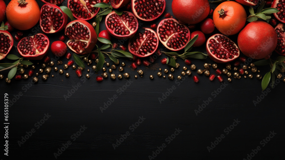 Christmas Greeting Card Mockup on Dark Background, Generative AI Christmas Greeting Card Mockup on Dark Background, Generative AI