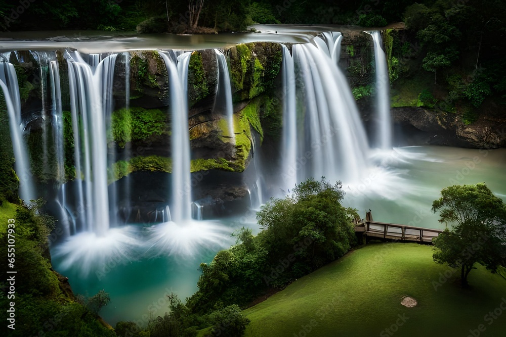 Obraz premium waterfall in the park