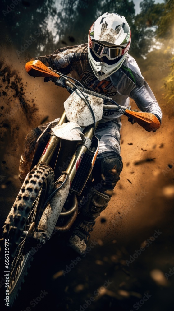 Motocross Speed on Sandy Terrains