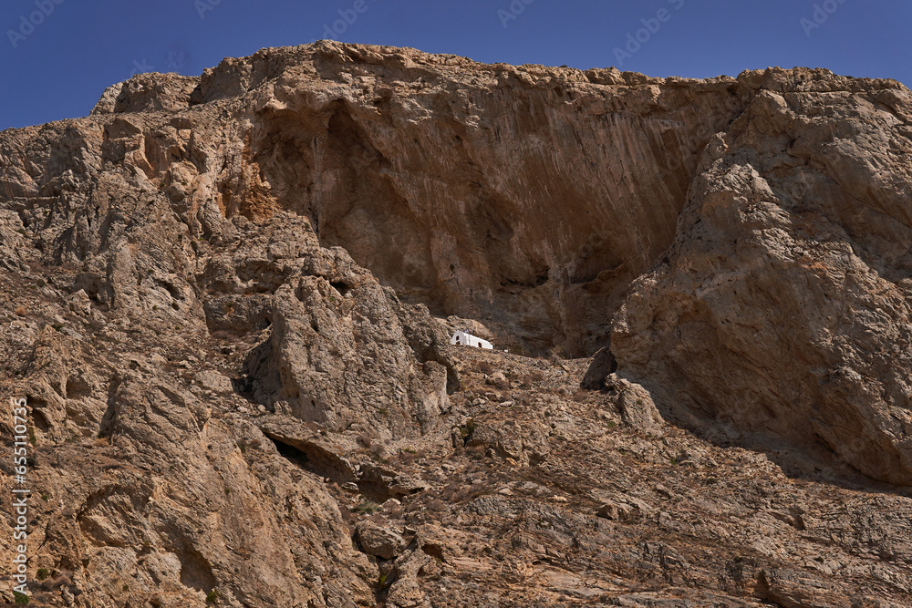 Fototapeta premium Santorini , Perissa city , church 