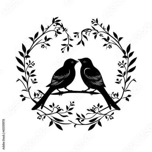 Love Birds Vector
