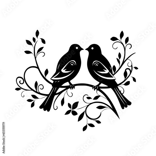 Love Birds Vector
