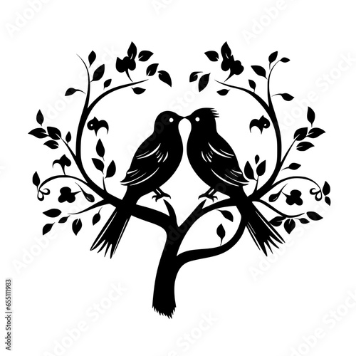 Love Birds Vector