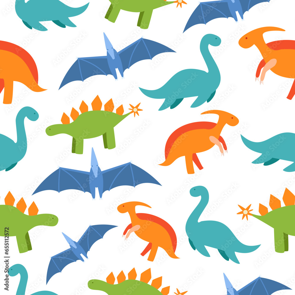 Dinosaur Seamless Pattern Dinosaur Seamless Pattern
