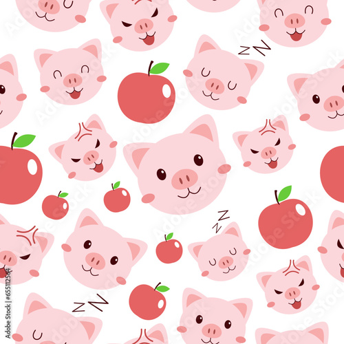 Pig Seamless Pattern