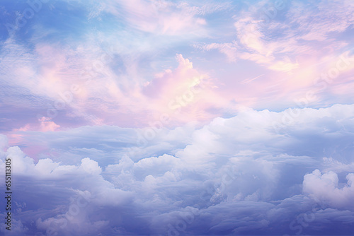 fantasy blue sky with clouds