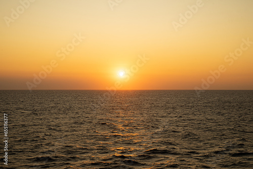 sunset at the sea