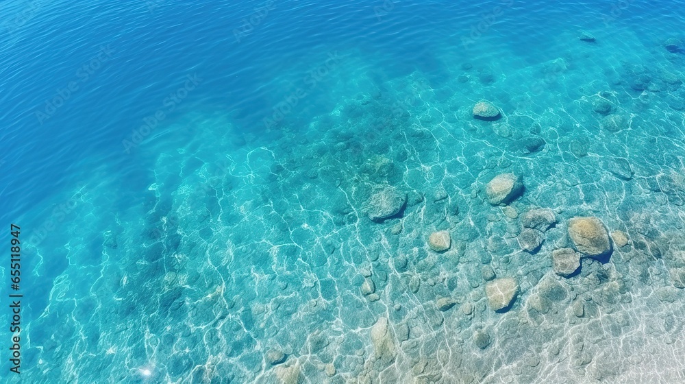 blue sea surface of the water blue sea surface of the water