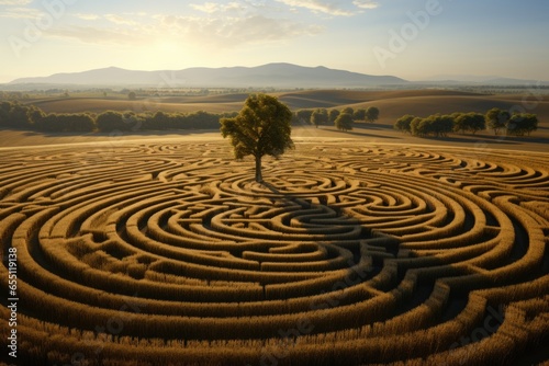 Landscape of geometric crop circles