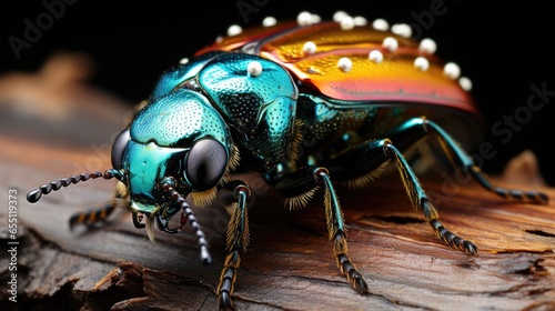 Flea Beetle, Macro shot , Color Gradient, Background HD © Alex Cuong