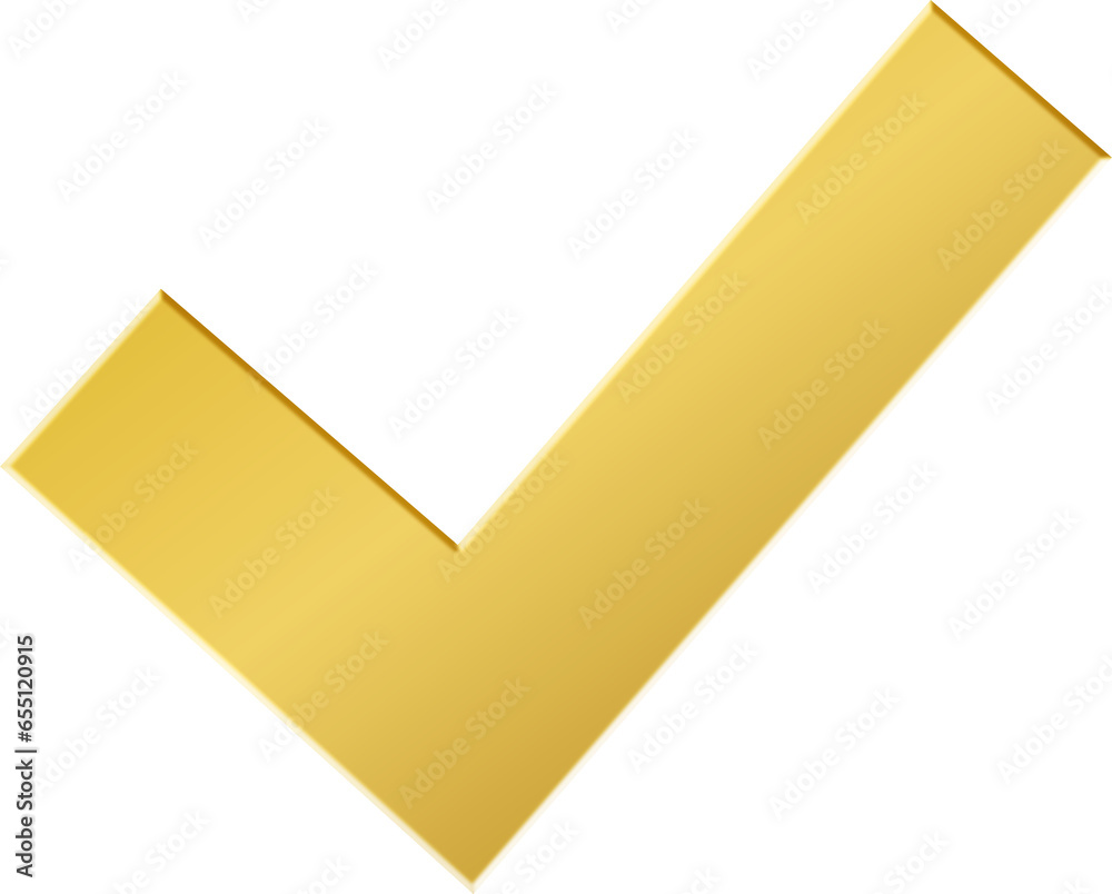 3D Gold Check Icon
3D Gold Check Icon