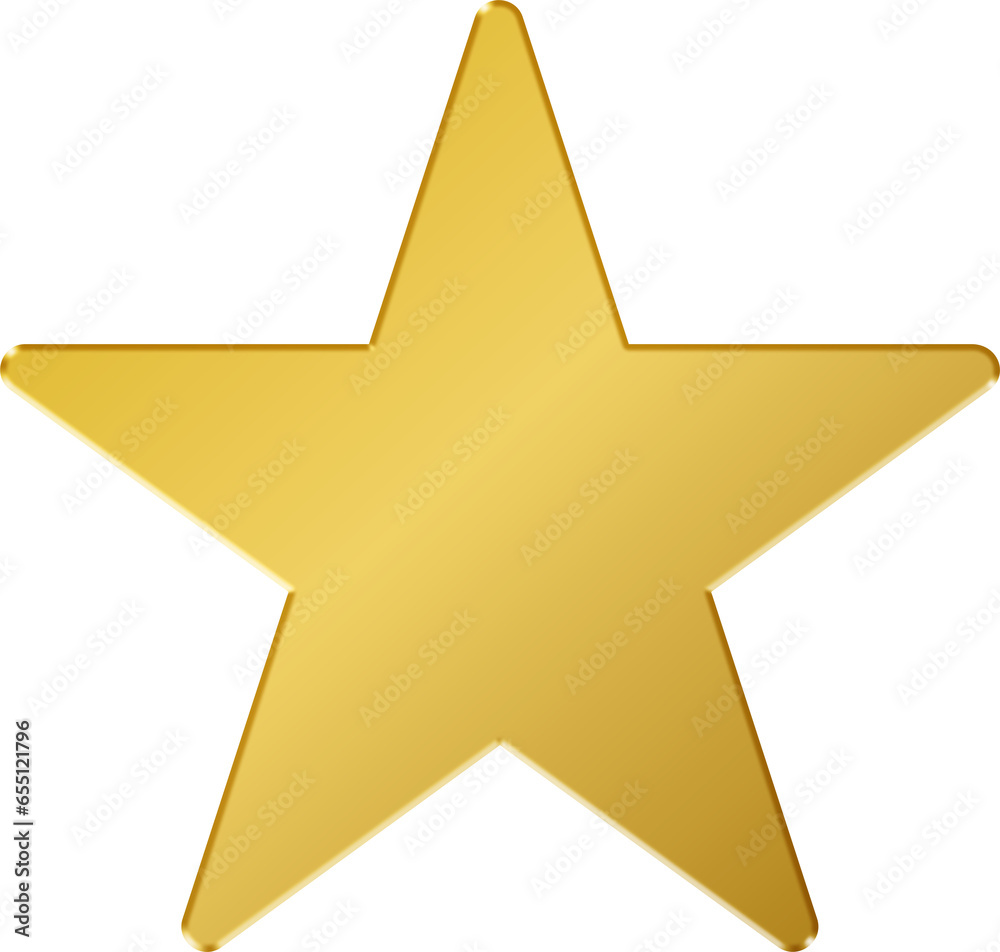 Obraz premium 3D Gold Star Icon 
